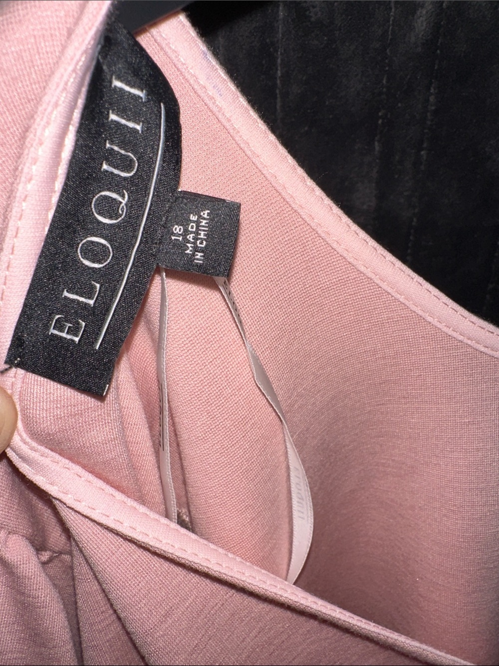 Eloquii Dusty Pink Scoop Neck Dress - Picture 2 of 5